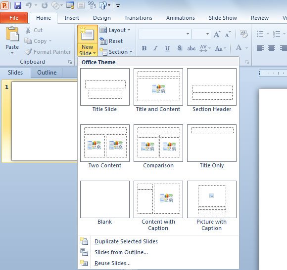 Slide Templates For Powerpoint 2010 inserting a new slide in powerpoint 2010 powerpoint