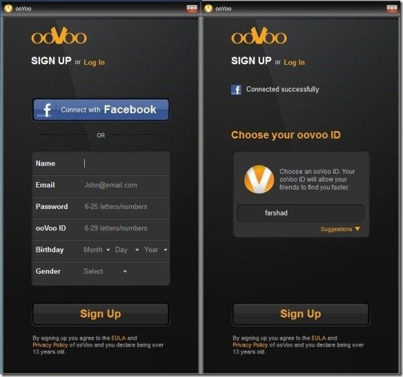 oovoo login help