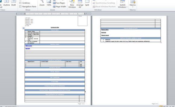 how to put resume templates on microsoft word