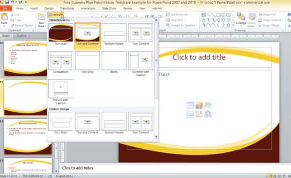Free Business Plan Presentation Template For Powerpoint 2007 And 2010 Powerpoint Presentation Template Powerpoint 2007