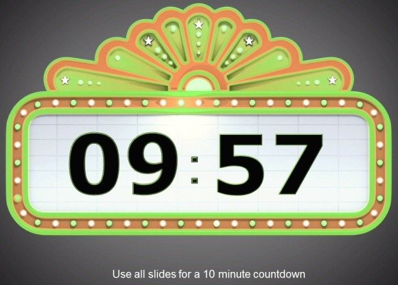 10 minute countdown timer in powerpoint