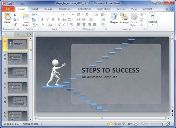 Steps Powerpoint Template