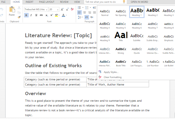 Buy your literature review online