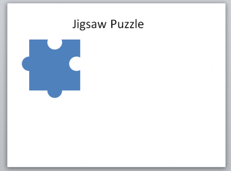 How to make a puzzle piece in PowerPoint
