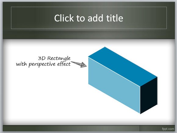 3D Box in PowerPoint with Rectangular Prism PPT