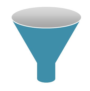 Simple Funnel diagram template for PowerPoint