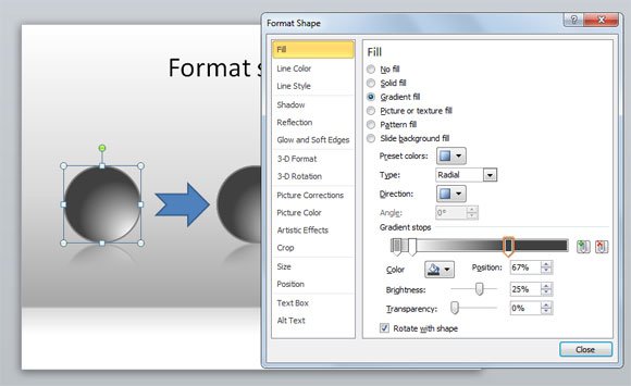 3d shape circle powerpoint