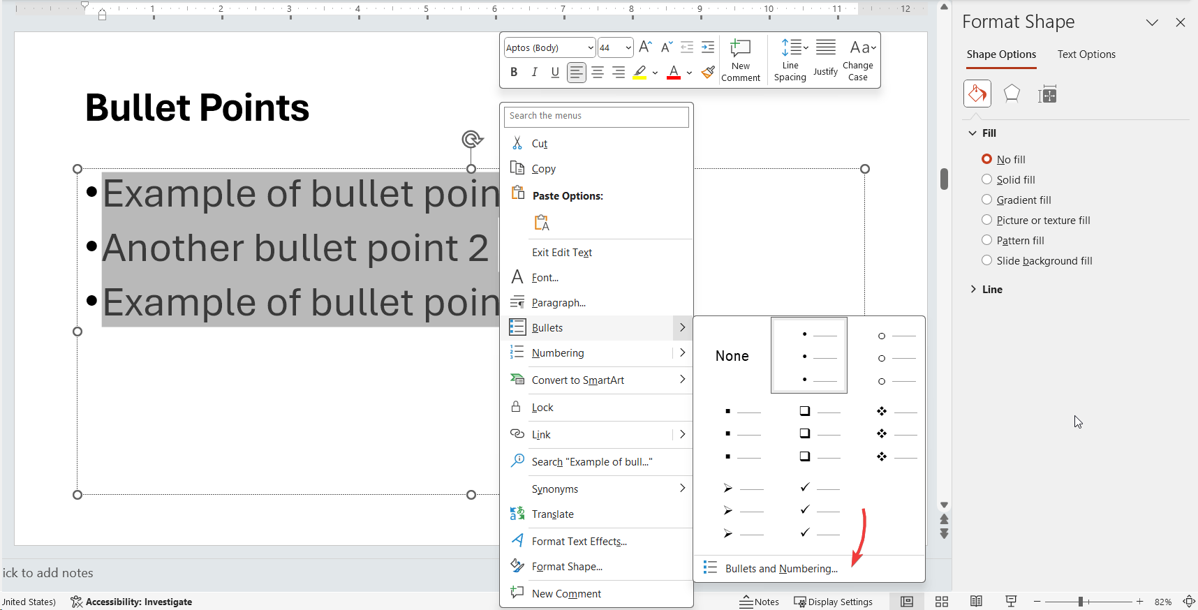 How to Change the Size of a Bullet in PowerPoint