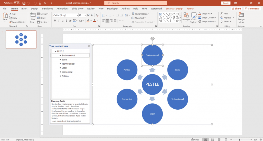 How To Make A Pest Diagram In Powerpoint