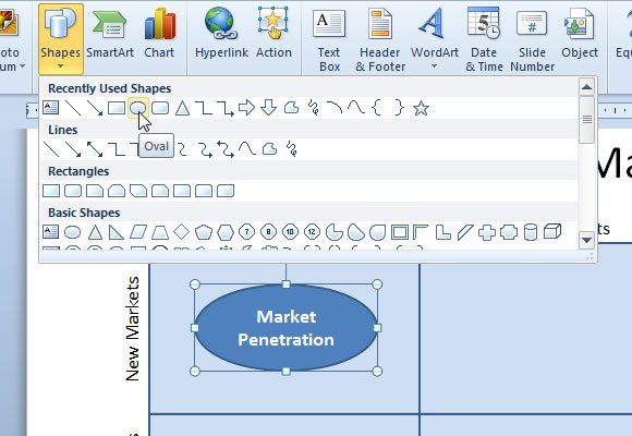 Create an Ansoff PPT Matrix in PowerPoint and Word