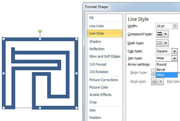 Maze powerpoint template