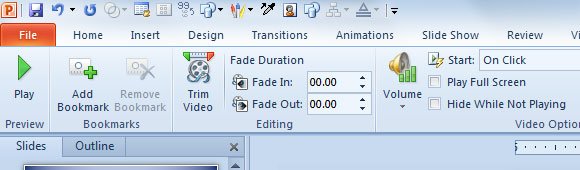 Adding Bookmarks to Videos in PowerPoint 2010