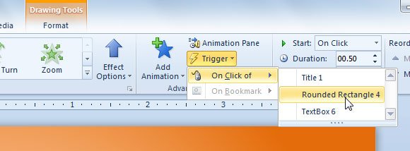 PowerPoint Triggers. Activate specific actions in PowerPoint with the use of Trigger on Click.