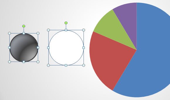 Example of customizable Doughtnut chart in PowerPoint as a PPT template