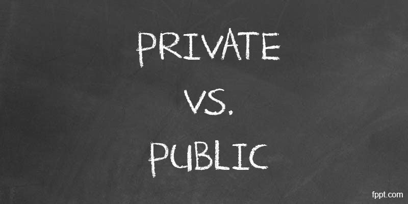 Private vs. Public Presentations