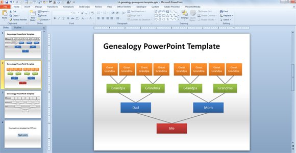 Genealogy PowerPoint template