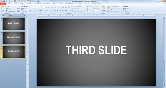 animated text effect entrance slide template powerpoint