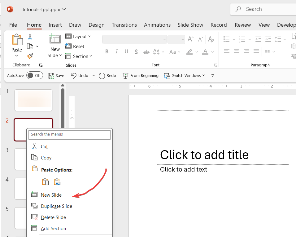 How to Insert a Custom Layout Every Time I Insert a New Slide in PowerPoint