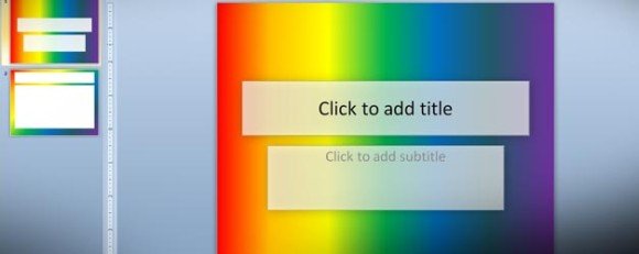 How to Make a Rainbow Background as a PowerPoint template