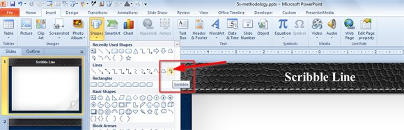 Drawing Scribble Lines in PowerPoint