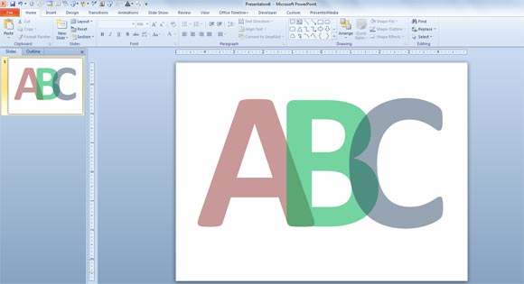 How to Make Letters Transparent in PowerPoint?