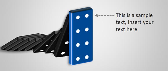 Domino effect PPT template