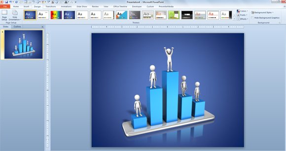 success chart powerpoint