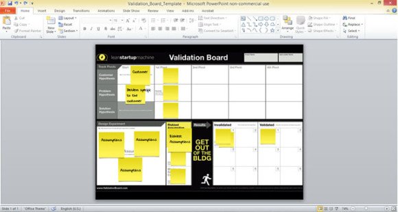 Free Validation Board Template for PowerPoint