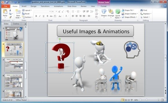Useful Images and Animations - Example of Questions Mark and Images in PowerPoint