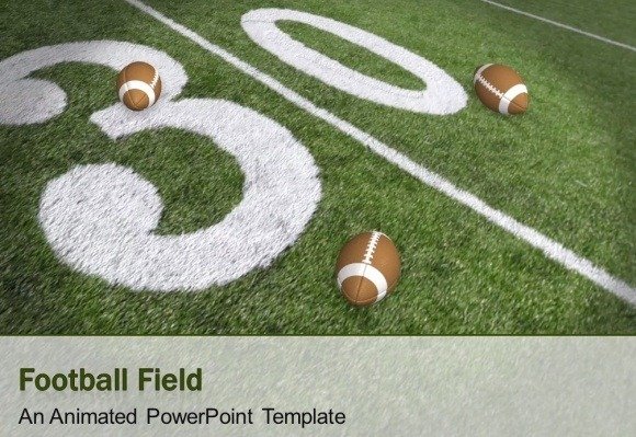 Animated Football PPT template design for PowerPoint presentations