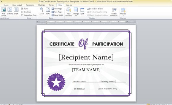 free-certificate-of-participation-template-for-word-2013-1