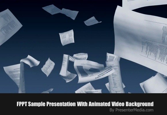 Business Paperwork Falling Video Background