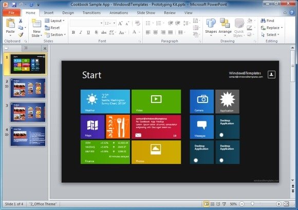 windows8templates Prototyping Slide