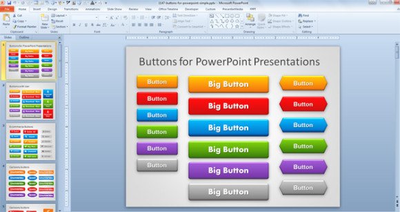 Free Buttons for PowerPoint Presentations