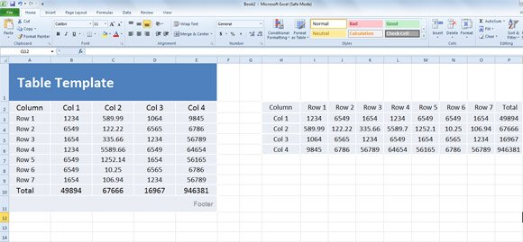 How to transpose table in PowerPoint from Excel