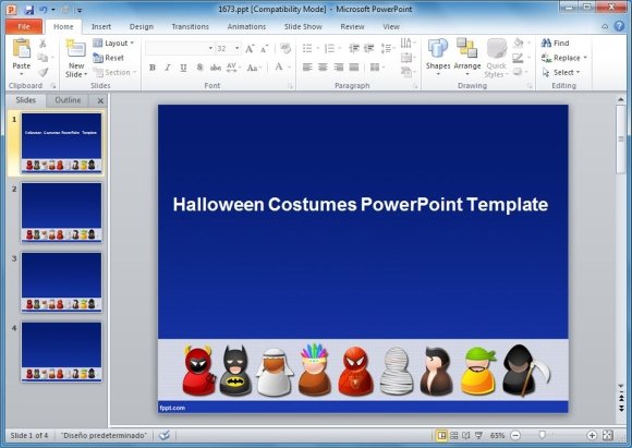 Halloween Costumes PowerPoint Template