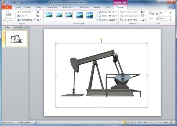 Oil Pump Pumping PowerPoint Animation