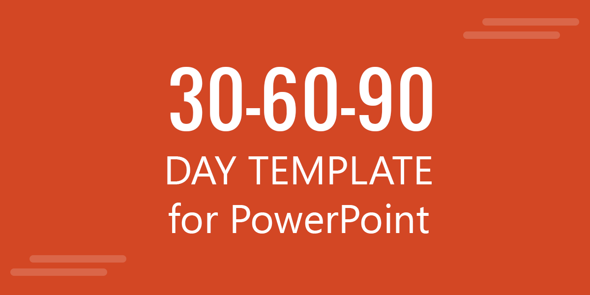 How To Make A 30-60-90 Day Plan in PowerPoint
