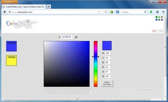 ColorPicker Web App