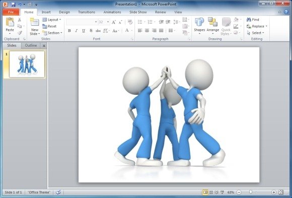 Team High Five Clipart