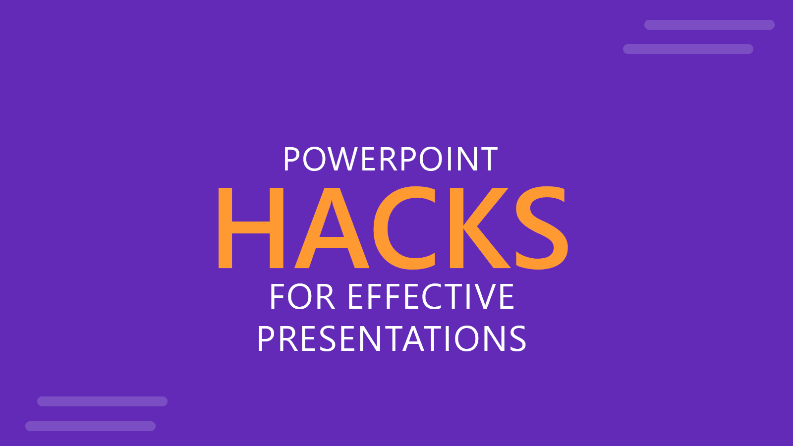 PowerPoint Hacks for Effective Presentations