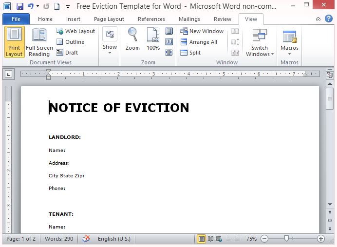 free-eviction-template-for-word