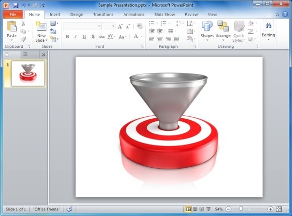 Funnel On Bullseye Clipart