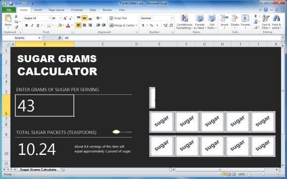 Sugar Gram Calculator