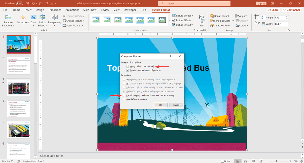 How to Compress Images in PowerPoint to Reduce Presentation File Size