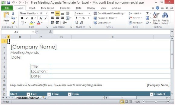 Create a Detailed Meeting Agenda in a Snap
