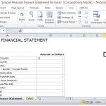 Professionally Designed Finance Statement for Personal Use