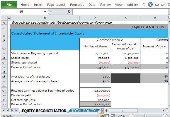 Conveniently Input Your Financial Data for Your Report