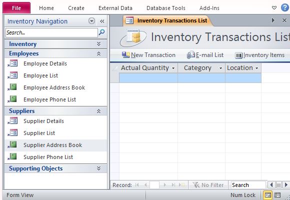Easialy Navigate Through Relevant Inventory Information and Reports