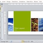 Nature-Inspired Layout for Widescreen Presentations